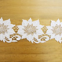 해피툴 블링꽃 테이블러너, 화이트, 90 x 19 cm