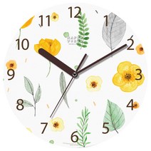 해피바이러스 인테리어 일러스트 벽시계, 1103 꽃들의 향연