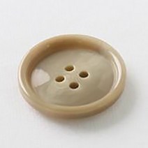 HR빅버튼 워킹 단추 25mm, 카키베이지, 4개입