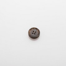 HR빅버튼 덴마크 무광 단추 18mm, 브라운, 8개입