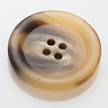 HR빅버튼 플러스 무광 단추 25mm, 베이지, 4개입