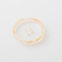 HR빅버튼 보라카이 단추 15mm, 베이지, 12개입