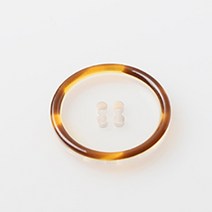 HR빅버튼 보라카이 단추 23mm, 브라운, 12개입