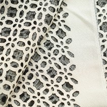 나비손길 클로버 펀칭 패브릭원단, 01 아이보리