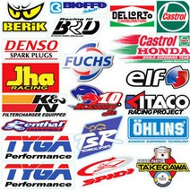 모터스티커 오토바이 튜닝 스티커 세트, 튜닝8, 1세트