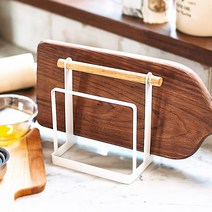 아이홈 우디앤화이트 도마꽂이, 혼합 색상, 1개