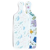 로엠디자인 양면 디자인 서빙도마 로맨틱블루floral비색, 자국옥색, 1개