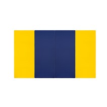 퍼니존 퍼니테라피 옐로우 비비드 시리즈6 영유아 폴더매트, 옐로우 + 블루 + 블루 + 옐로우