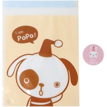 황씨네도시락 접착 야미봉투 강아지 100p + 토끼 친구야 생일 축하해 100p, 1세트