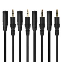 칼론 고급형 스테레오 연장케이블 AUX선 4p 1.5m, Stereo Extension Cable, 블랙