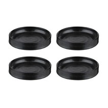 임의섭도예작업장 원통찬기 소, 블랙, 4개입