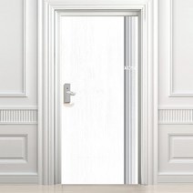 디자인수풀 현관문 시트 빈티지 스타일 VDS 246 고급 우드목 현관문시트지, 화이트