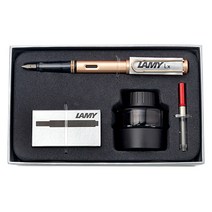 라미 만년필 룩스 병잉크 기프트세트, F, 로즈골드