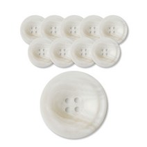 패션포인트 포맨 단추 무광 30mm, WT, 10개입