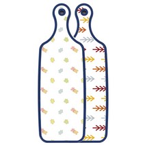 로엠디자인 블루 에디션 서빙 도마 보드 소나무화이트, 퍼즐, 1개