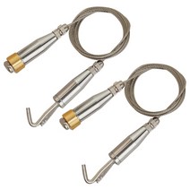 선반나라 천정원터치 후크 튼튼 대형, 골드, 2개