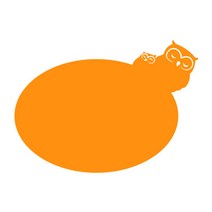 쿠 홈 인테리어 아크릴 메모 보드 MO 58 부착형 오렌지 대, 1개