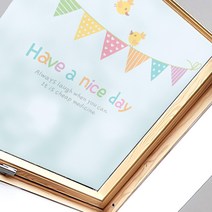 제제데코 무점착 반투명 칼라안개 창문시트지 Have a nice day, 스카이블루
