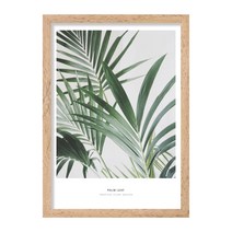 씽크어스 보타니컬 프레임 일러스트 08 팜리프H, BEIGE