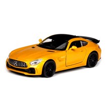 웰리 1/38 메르세데스 벤츠 AMG GT R 4.75인치 다이캐스트, 옐로우