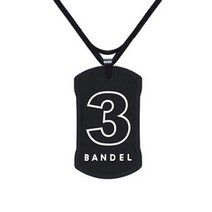 반델 넘버 리버시블 목걸이 3, 블랙 + 화이트