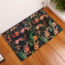 슈퍼식스 숲속에 피어난 꽃 시리즈 물 흡수 발매트 패드, 01