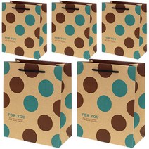 영프라자 버블 크라프트 쇼핑백 5p, 민트