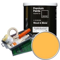 팬톤 우드앤메탈 페인트 반광 1L 세트, 13-0947 Banana