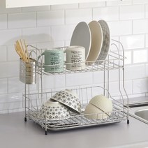 솔방울 올스텐 스탠드 식기건조대 2단