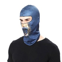 앤티스 할로윈 프린팅 헤드기어 마스크, BB-01, 1개