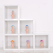 큐빅스 미니 계단형 진열장3, 화이트