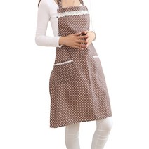 이엘피코리아 배리어스 스타일 패턴 앞치마, 커피도트, 1개