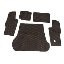 JIAODIAN 프리미엄 퀼팅 트렁크 매트 다크브라운, 토요타, land cuirser 2010~2015년 5인승