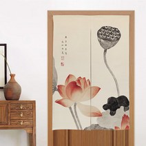 DM 알럽홈 연꽃 로터스 주방 위생 커튼