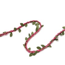 헬로우닝닝 새싹끈 리본줄 7mm, 핫핑크, 9m