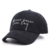 아이엠캡 코듀로이 NOTING GREAT COMES EASY 볼캡