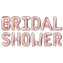 파티팡 은박 풍선세트 BRIDAL SHOWER, 로즈골드, 1세트