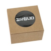 황씨네도시락 모던크라프트 상자 30p + 원형 감사합니다 스티커 블랙 30p, 혼합 색상, 1세트