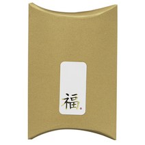 도나앤데코 반짝반짝 반달상자 11 x 16 중 골드 5p + 새해맞이 금박 세로형 복 스티커 3 x 6 cm 화이트 5p, 혼합 색상, 1세트