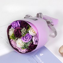메이코글로벌 비누꽃 11송이 꽃다발, 퍼플