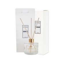 515샵 원형 골드 미니 디퓨저, 화이트머스크