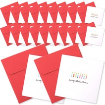 투영디자인 미니 축하카드, 캔들축하, 20개입