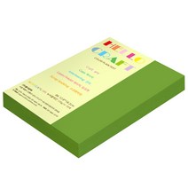 뉴씨플레인 종이문화 양면색상지 No.35 연두색, 360매입