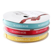 TOCTOC MARRIAGE 프린팅 포장리본 세트, NO54, 13.5m