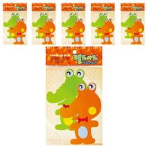 동기오피스 펠트아트지 접착식 2p x 6개, DF-1100 악어
