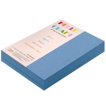 종이문화 두꺼운양면 카드지 레인보우카드 No.17 딥블루, A5, 180매