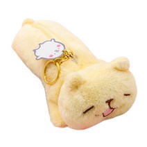 미니띠네 고양이 필통 파우치, 옐로우, 1개