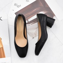 갓슈 마인 스퀘어토 펌프스 미들힐 여성구두