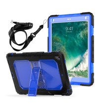 윰플 투명빌트인 스트랩 범퍼케이스, 블루