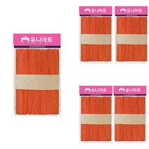 유니아트 2500 하드바 막대 대 50p, 주황, 5개입
